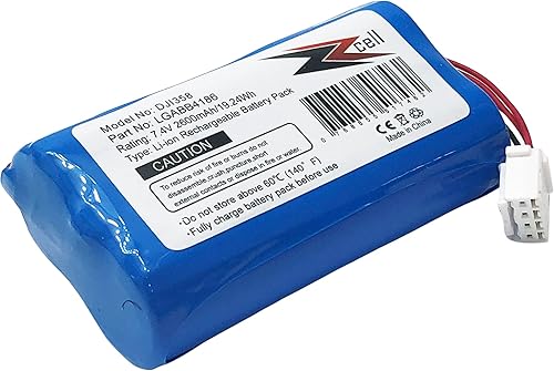 ZZcell® Reemplazo de batería para DJI LGABB4186, RC03012, Phantom 3 Standard, Phantom 3 4K GL358WB Control remoto 7.4V 2600mAh