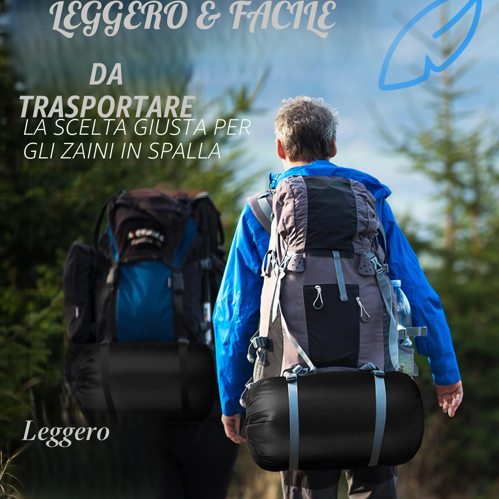 Bessport Sacco a pelo 3 – 4 stagioni – Sacco a pelo invernale in flanella, caldo sacco a pelo per esterni, misura piccola, ultraleggera, impermeabile, per campeggio, viaggi, escursioni, per adulti