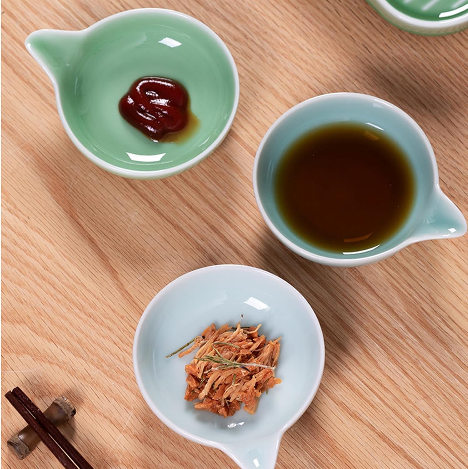 Bowl for Sauce Appetizer Plates Ceramic Sauce Dishes Suitable for Condiments Snacks Etc