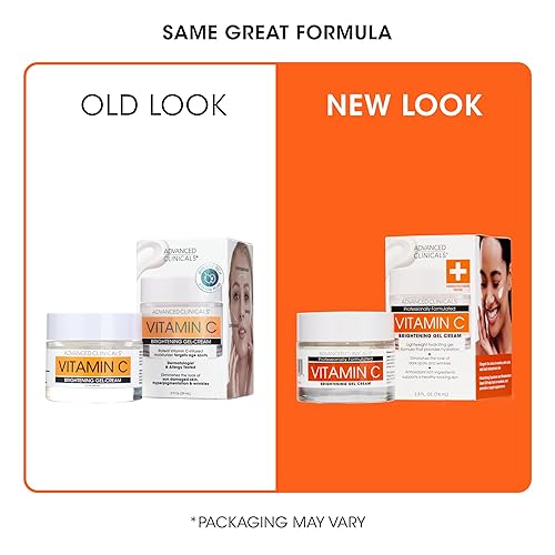 Miniatura 9 de Advanced Clinicals Crema facial hidratante con vitamina C para el cuidado de la piel potente crema de gel de vitamina C para la cara se dirige a la