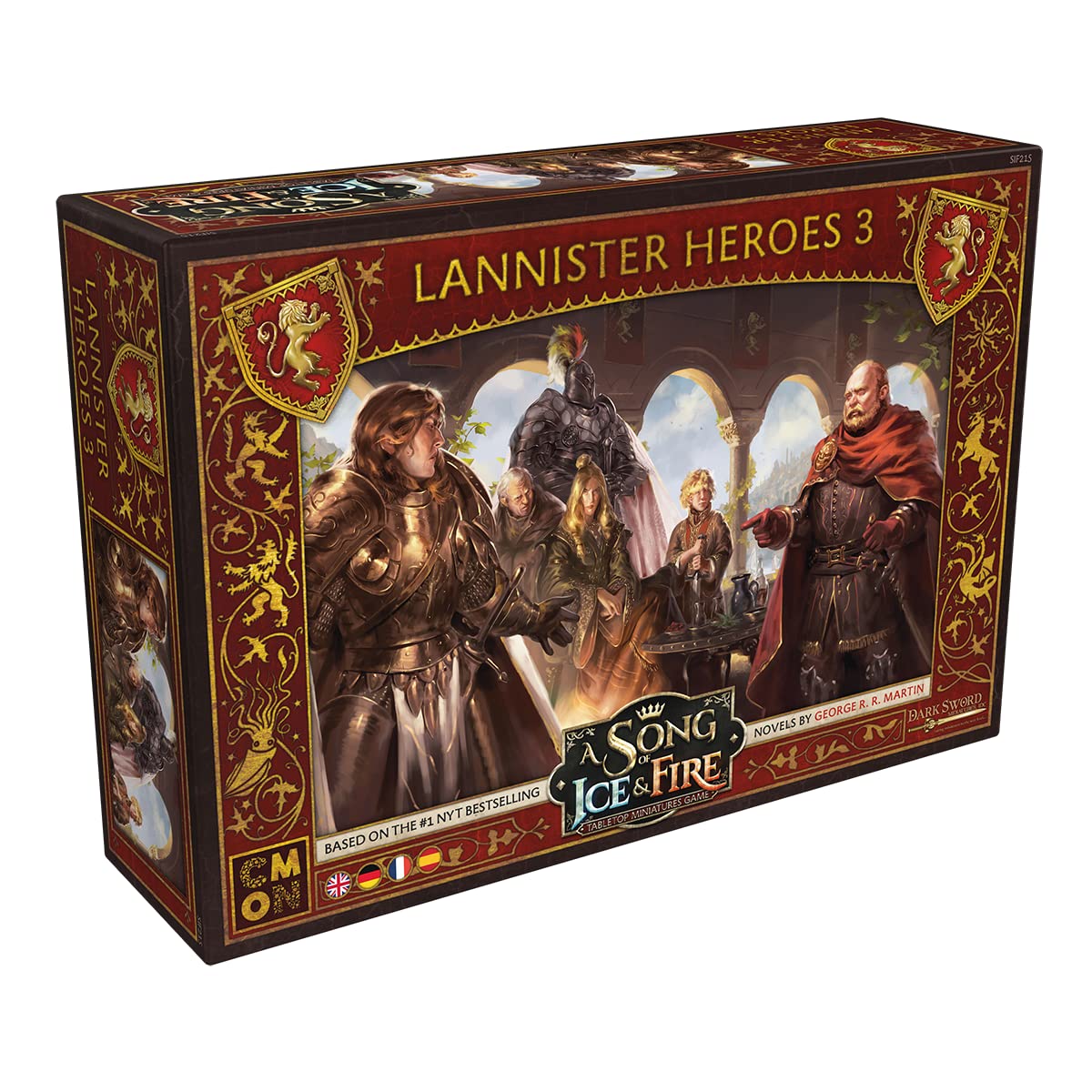CMON, A Song of Ice & Fire - Heroes of Haus Lennister III, Expansion, Tabletop, 2 Players, Ages 14+, 45-60 Minutes, German, Multilingual