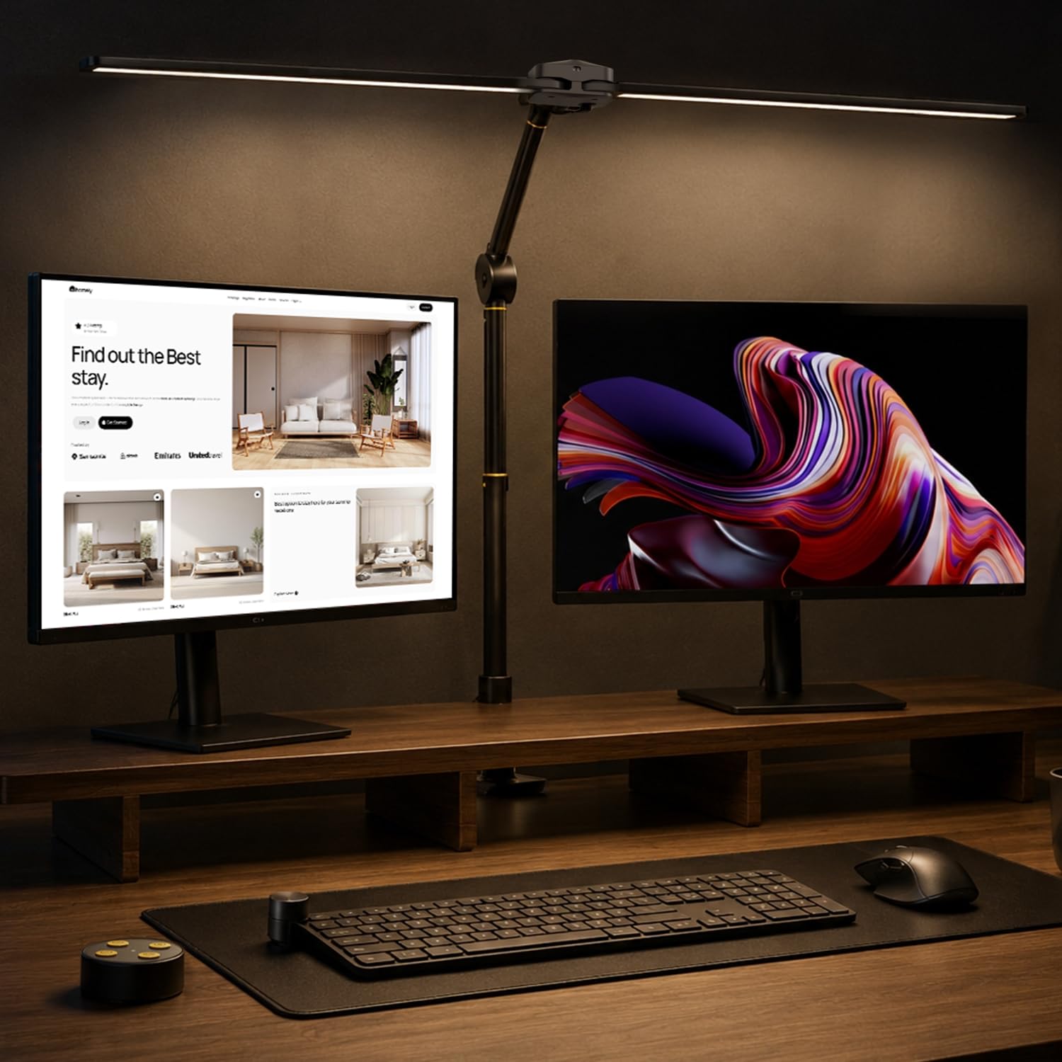 Desk Lamps for Home Office, LED Desk Light with Touch Sensor