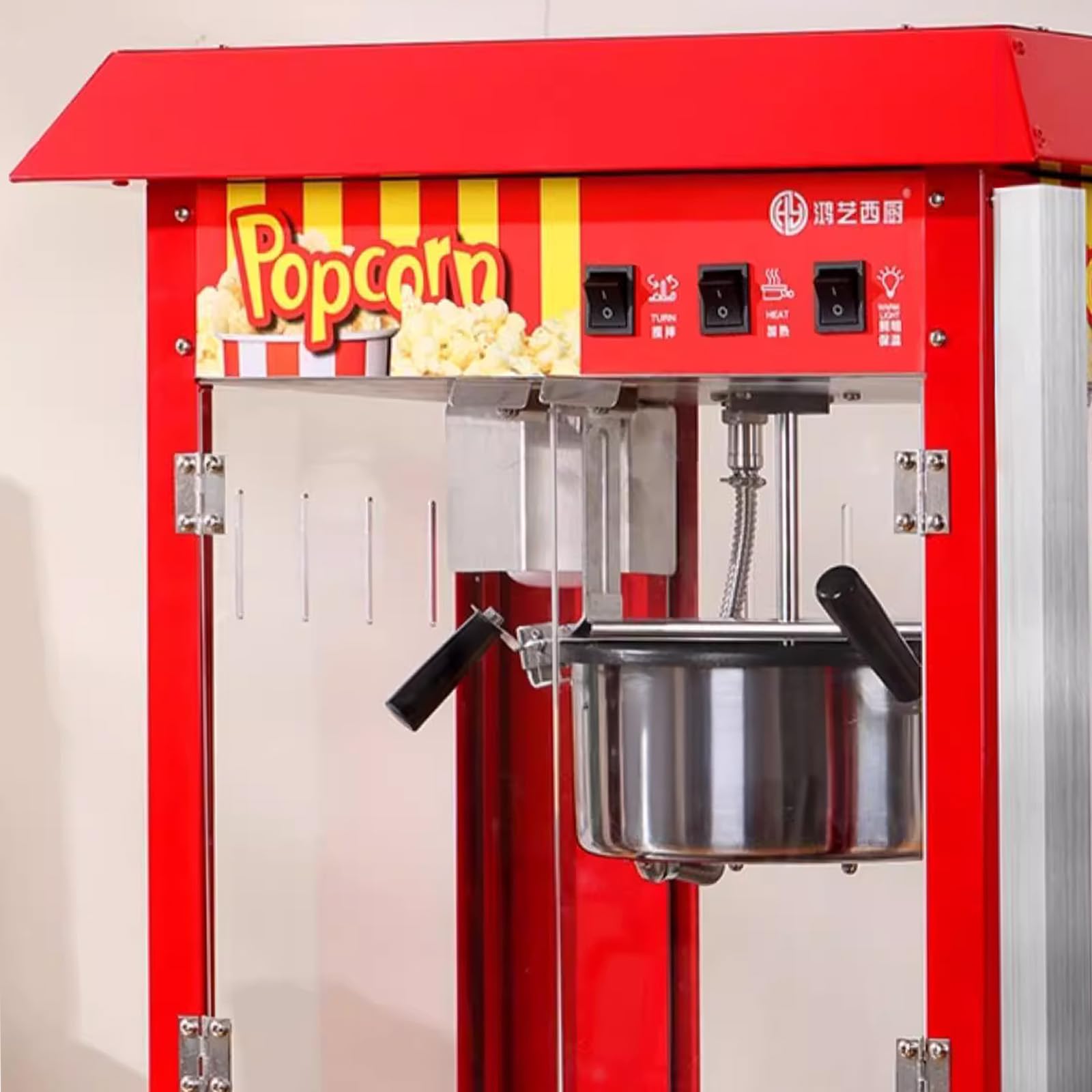 Heissluft Popcornmaschine Zubehör – 3 holes-15mm Popcorntopf, Elektrische Handgekurbelte Popcorn-Herstellerteile ​Topf Einfach zu reinigen Anti-Scorch-Pfanne für Mais und Snack