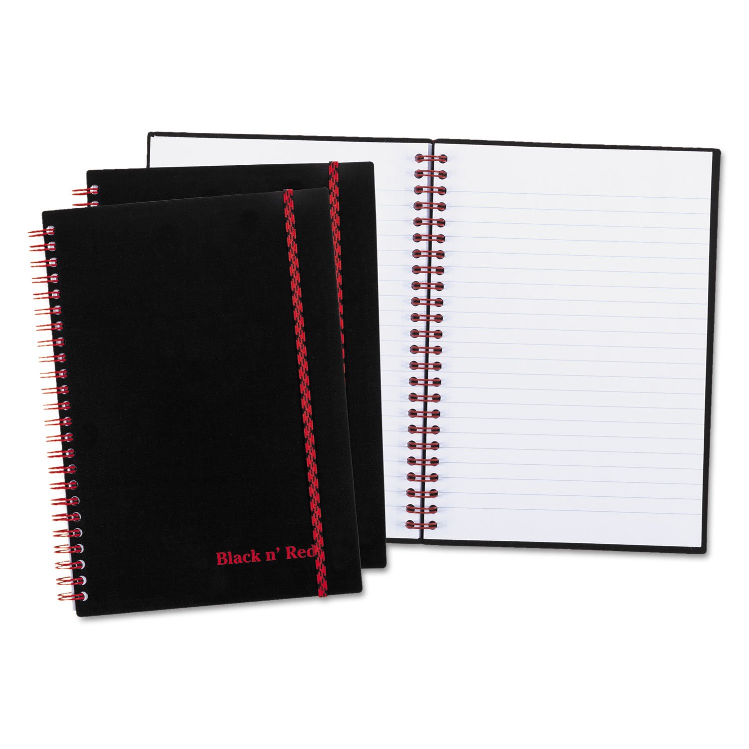 Black n'Red 67026 Twinwire Semi-Rigid Notebook Plus Pack Legal 5 7/8 x 8 1/4 70 Sheets 3/PK