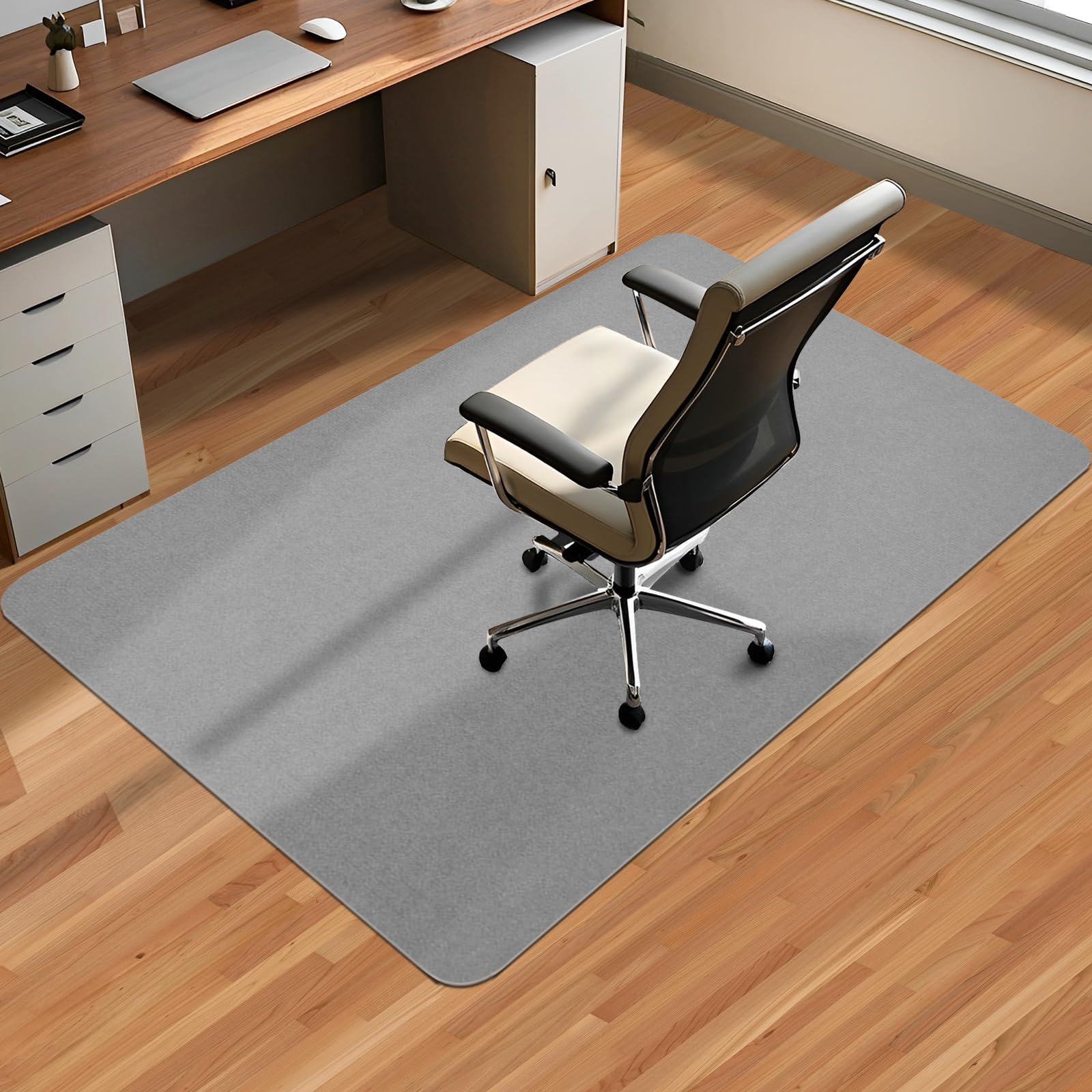 Office Chair Mat for Hardwood Floor & Tile Desk Mat for Rolling Chairs Protect Hardfloor Desk Area Rug for Workstations, Durable Chair Mat for Home