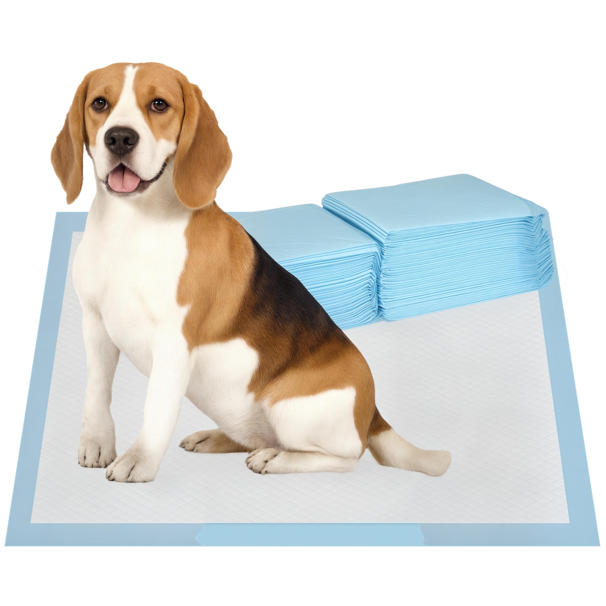 PawHut 80 Stück Trainingsmatten für Hunde, wasserdicht, 6 Schichten mit schnell trocknender Oberfläche, Schutz, 60 x 60 cm