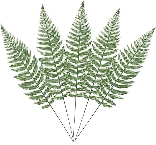 10pcs artificial Boston Fern Bush Planta sintética Hojas Plantas verdes para el hogar Decorwarmter