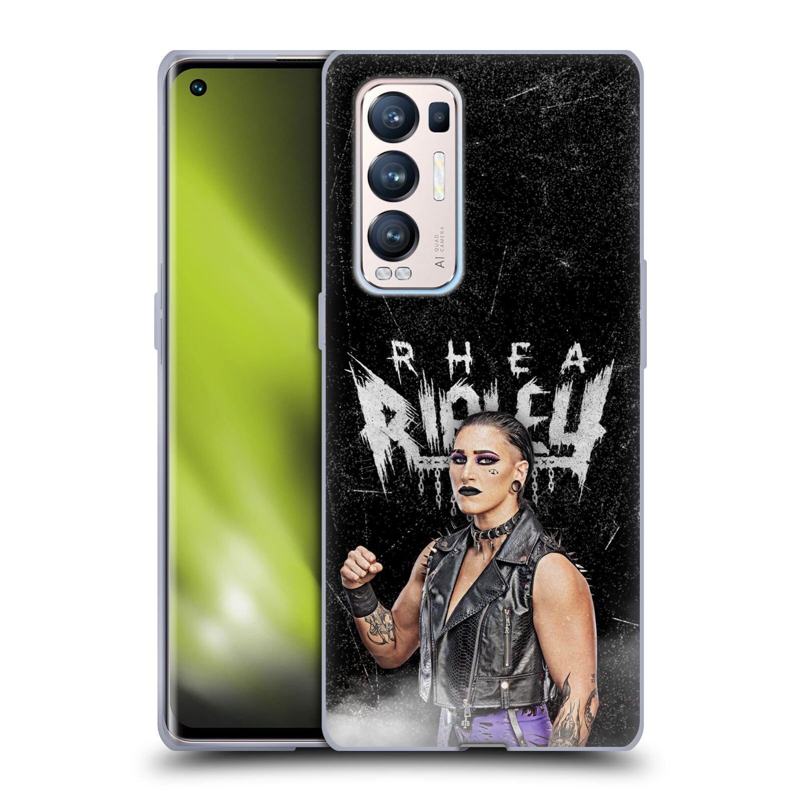 Head Case Designs Officially Licensed WWE Portrait Rhea Ripley Soft Gel Case Compatible With Find X3 Neo / Reno5 Pro+ 5G — image 1
