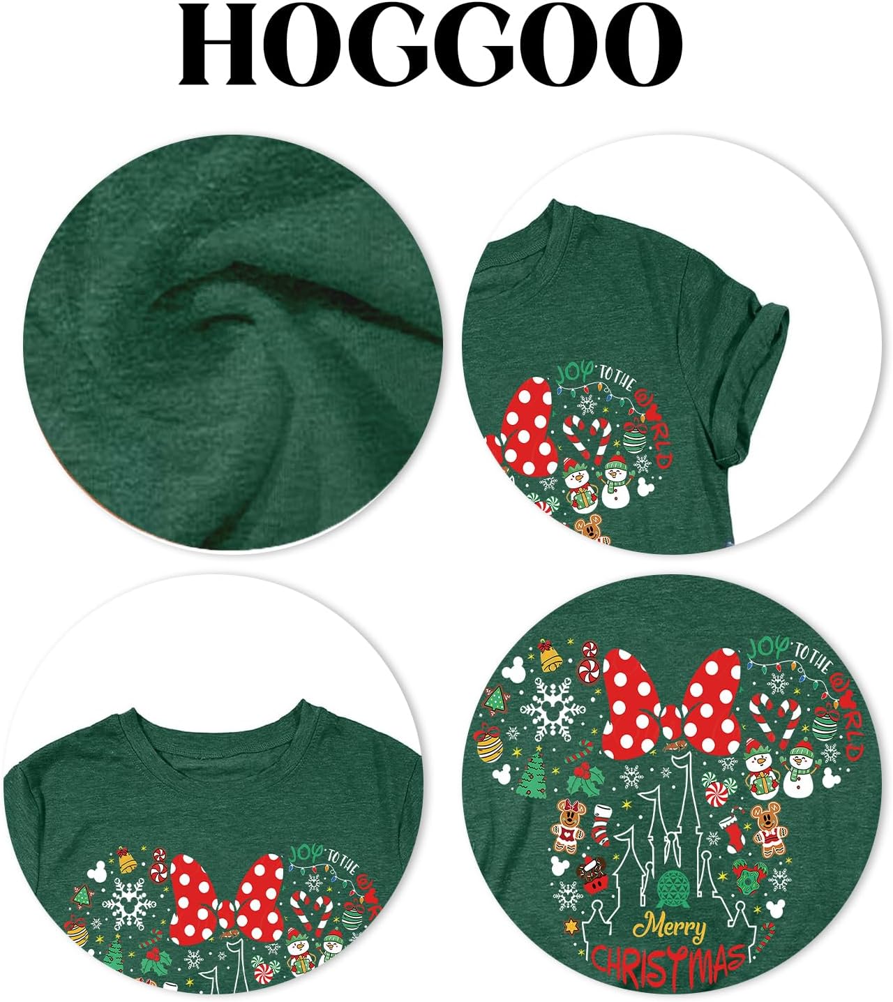 Christmas Shirts Womens Merry Christmas Shirt Santa Snowman Reindeer Graphic Tshirt Funny Xmas Holiday Vacation Tee Tops - Image 6