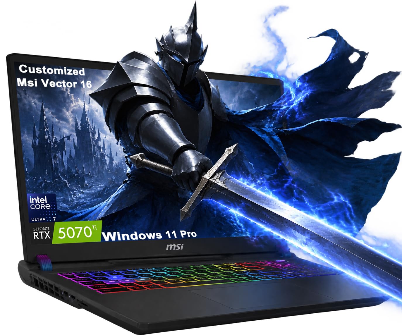 Customized Laptop Made with MSI Vector 16 Gaming Laptop 16” WUXGA 144Hz Intel Ultra 7 255…