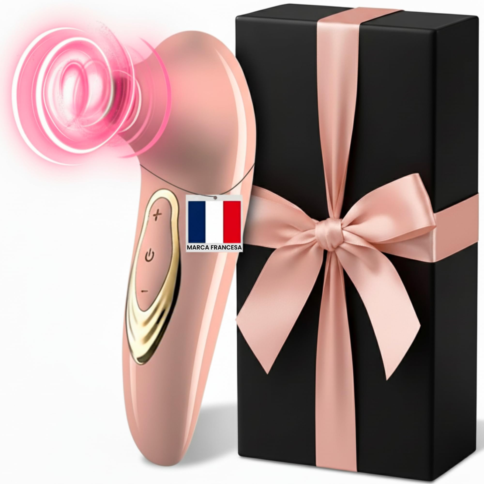 Succionador de Clítoris y Vibrador Mujer – 10 Modos de Succión, Juguetes Eróticos Femeninos Impermeables de Silicona Premium, Recargable USB – Estimulador Íntimo para Placer Absoluto (Rosa Empolvado)