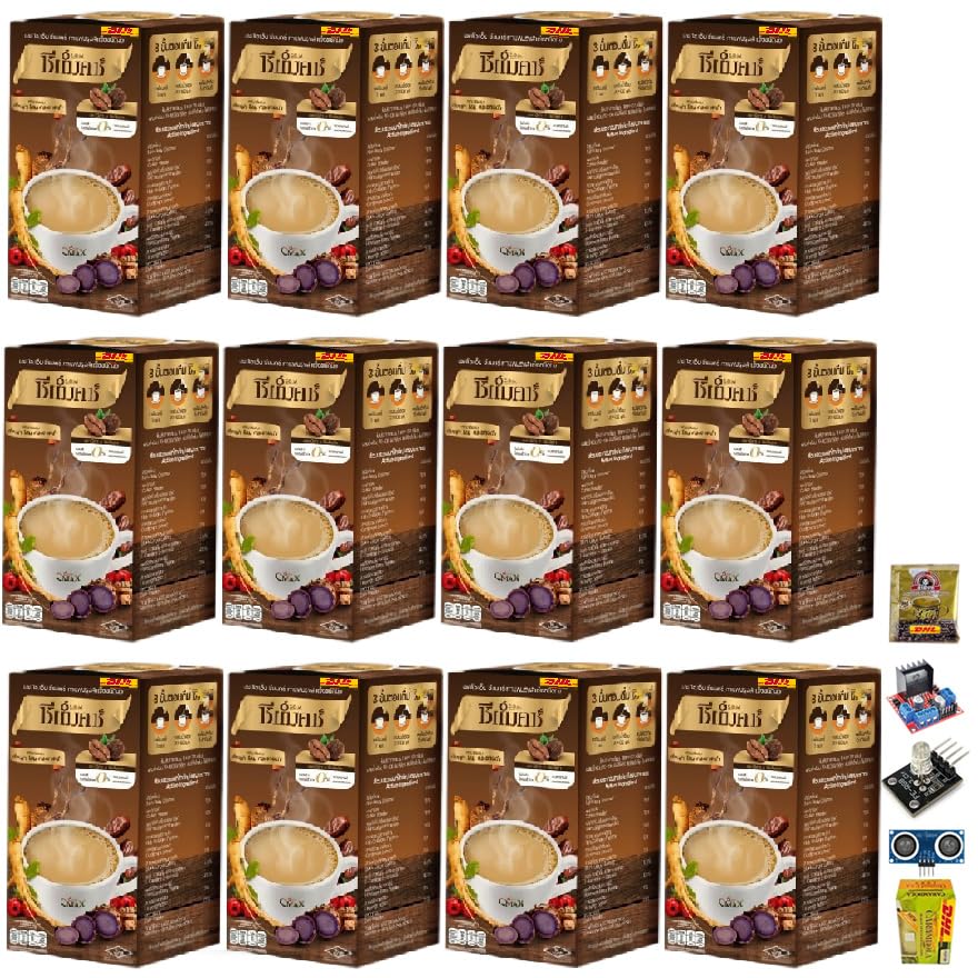 SomCmax Coffee Instant 10 Sachets/Box(120g) Much Mellow Arabica Mix Powder Snack Healthy 0% Sugar Trans Fat Set 12 By Beautygoodshop [Get Free For You Beauty Gifts] image 5