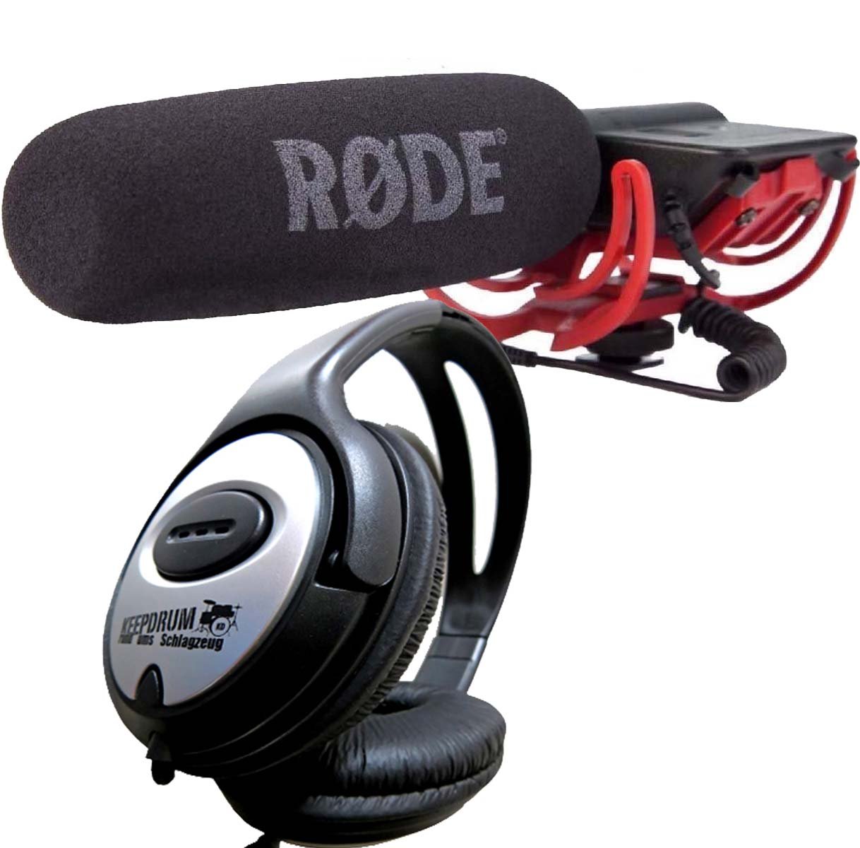 Keepdrum - Set Rode Videomic + KEEPDRUM Kopfhörer