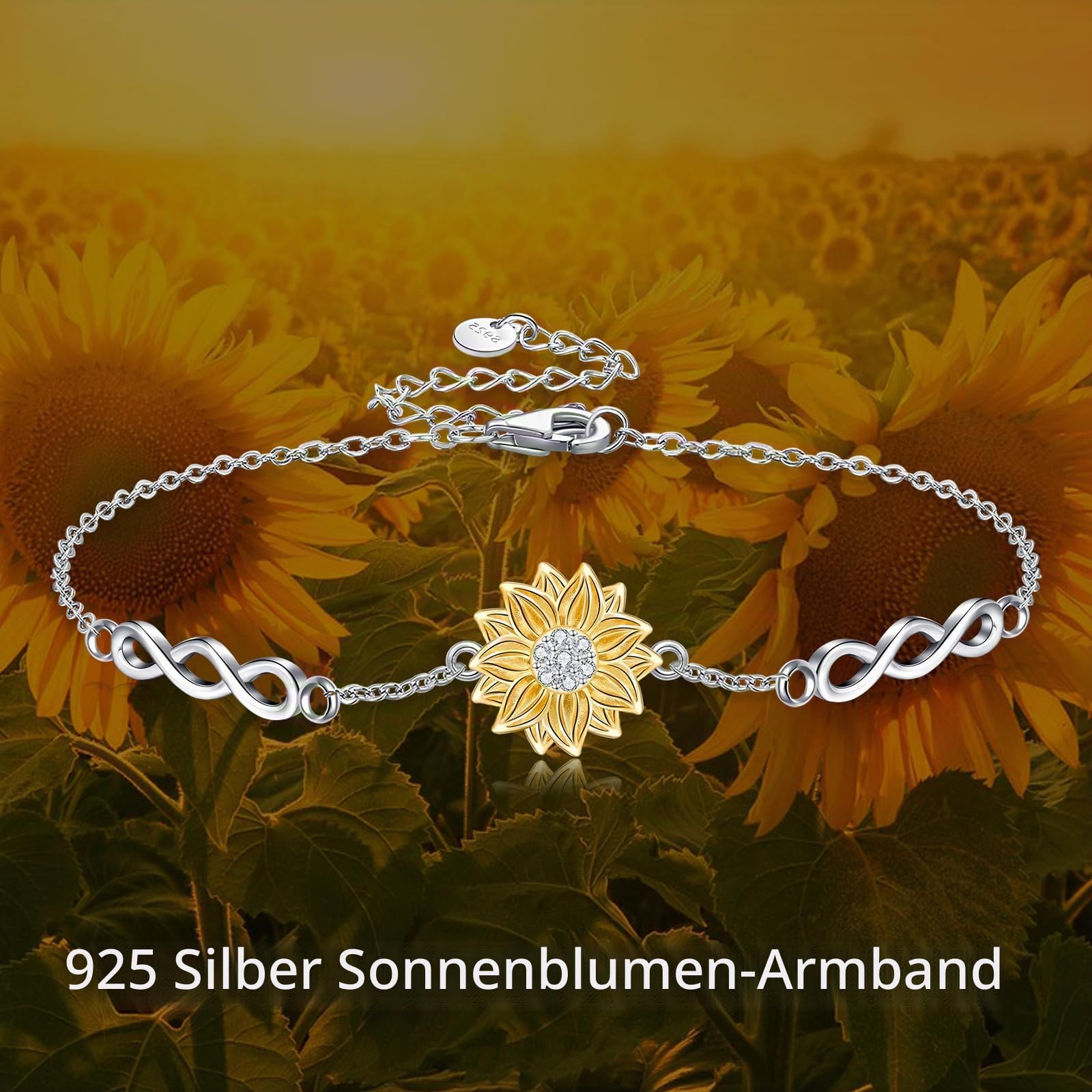 POPLYKE Paw Print/Moos Achat/Kreuz Armband Sterling Silber Verstellbare Armband für Damen Schmuck für Mama