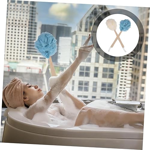 Long Handle Back Scrubber - Exfoliating Body Brush for Men & Women