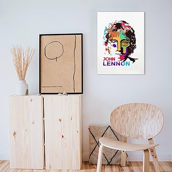 アートポスター ジョン・レノン エキシビジョンポスター Amazon.co.jp: ジョン·レノン - 戦争が終わった ポスター