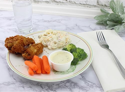 Miniatura 3 de Cornucopia Brands Placas de control de porciones de cerámica (juego de 2) aptas para microondas