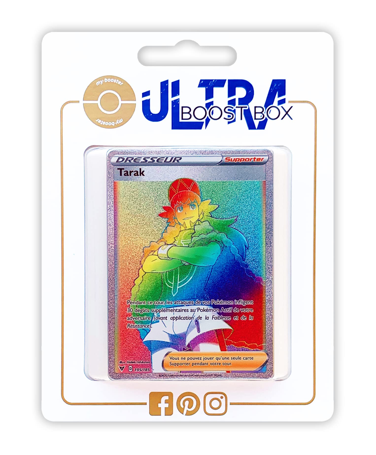 my-booster-2-SWSH04-FR-195 Company Cartas Pokémon, Color no. (2-SWSH04-FR-195)