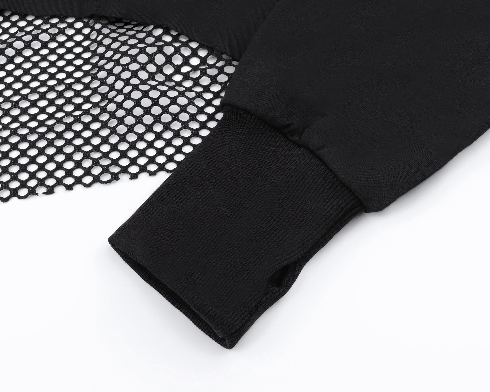 Maglietta a maniche lunghe con bretelle, da donna, stile gotico, punk, cool, con motivo drago, girocollo, nero, per autunno