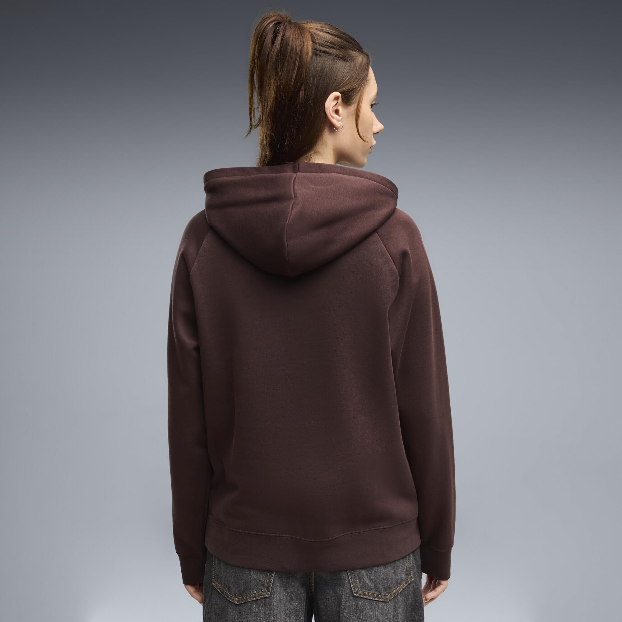 PUMA Felpa con Cappuccio e Paillettes Essentials da Donna