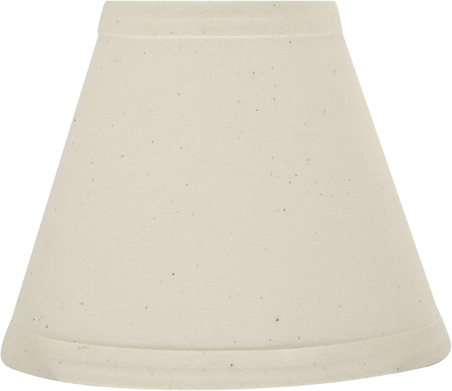 Aspen Creative 32118-5A Small Hardback Empire Shape Chandelier Clip-On Lamp Shade Set (5 Pack), Transitional Design In Off White, 6 inch Bottom Width (3" x 6" x 5")