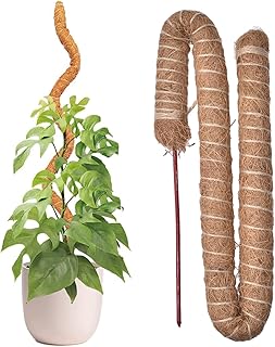 Natural Coco Coir Moos Pole – Inserts de support flexibles pour flexibles, rallonge de coquille d'escalade | Barres d'entraînement pour d'intérieur – Barres d'entraînement pour