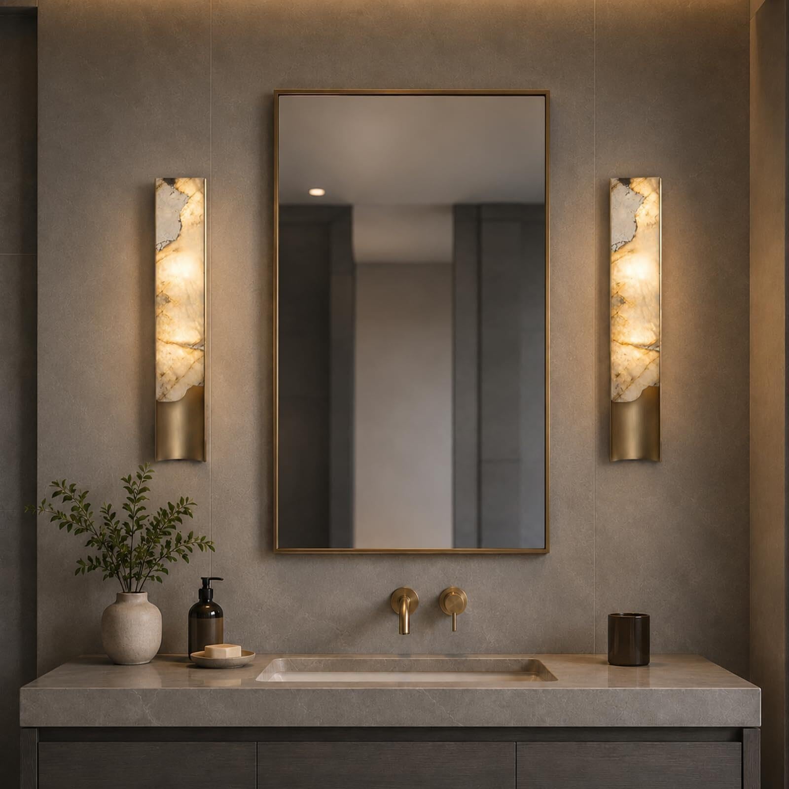 Applique Murale en marbre Naturel pour Coiffeuse