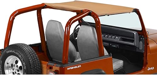 Pavement Ends by Bestop 41514-15 Gorra de sol de mezclilla negra para Wrangler YJ 1992-1995