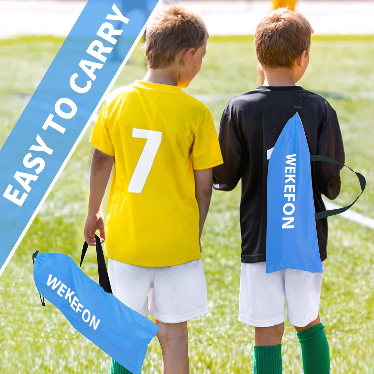 WEKEFON Soccer Goal 5 x 31 Portable Soccer Net for Backyard Games and