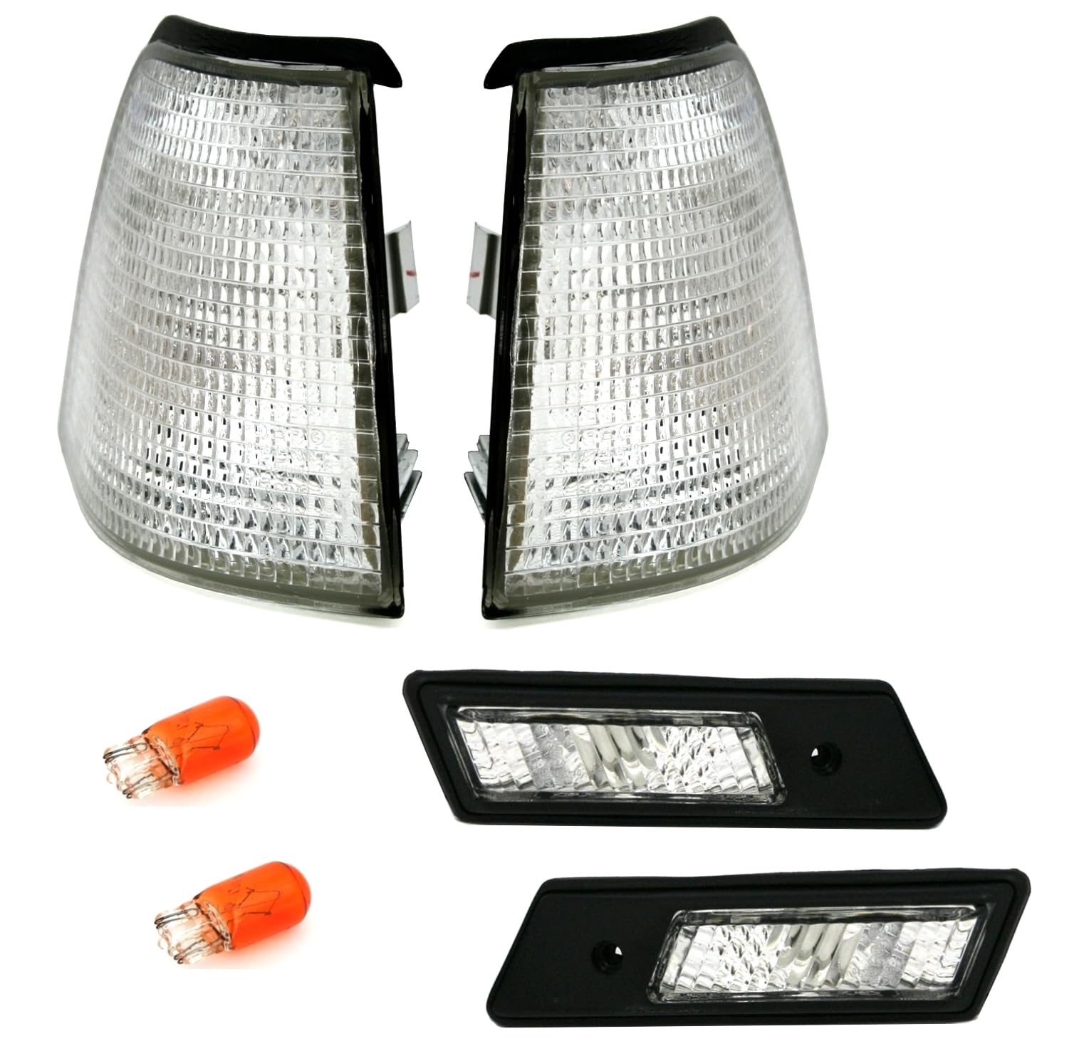 Caricamento Indicatore di direzione + indicatore laterale Set in Bianco (argento)
