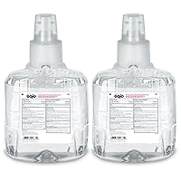 Vista 1 de GOJO Jabón de manos de espuma antibacterial, fragancia de ciruela, recarga de 1200 ml. Dispensador sin contacto LTX-12 (2 unidades) - 1912-02