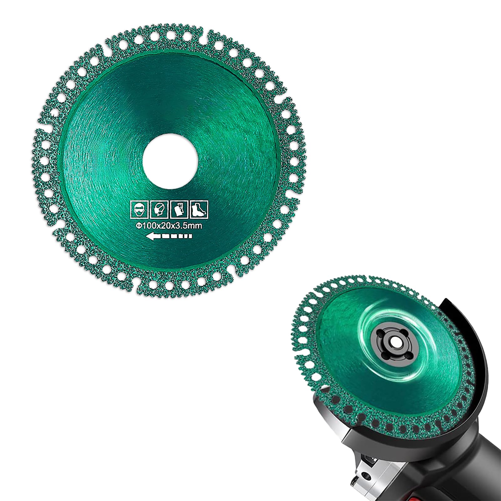 Composite Multifunctional Cutting Saw Blade,2024 New Indestructible Disc for Grinder,Multi-Functional Cutting Disc for Wood,Metal,Plastic, Pcv,Ceramic