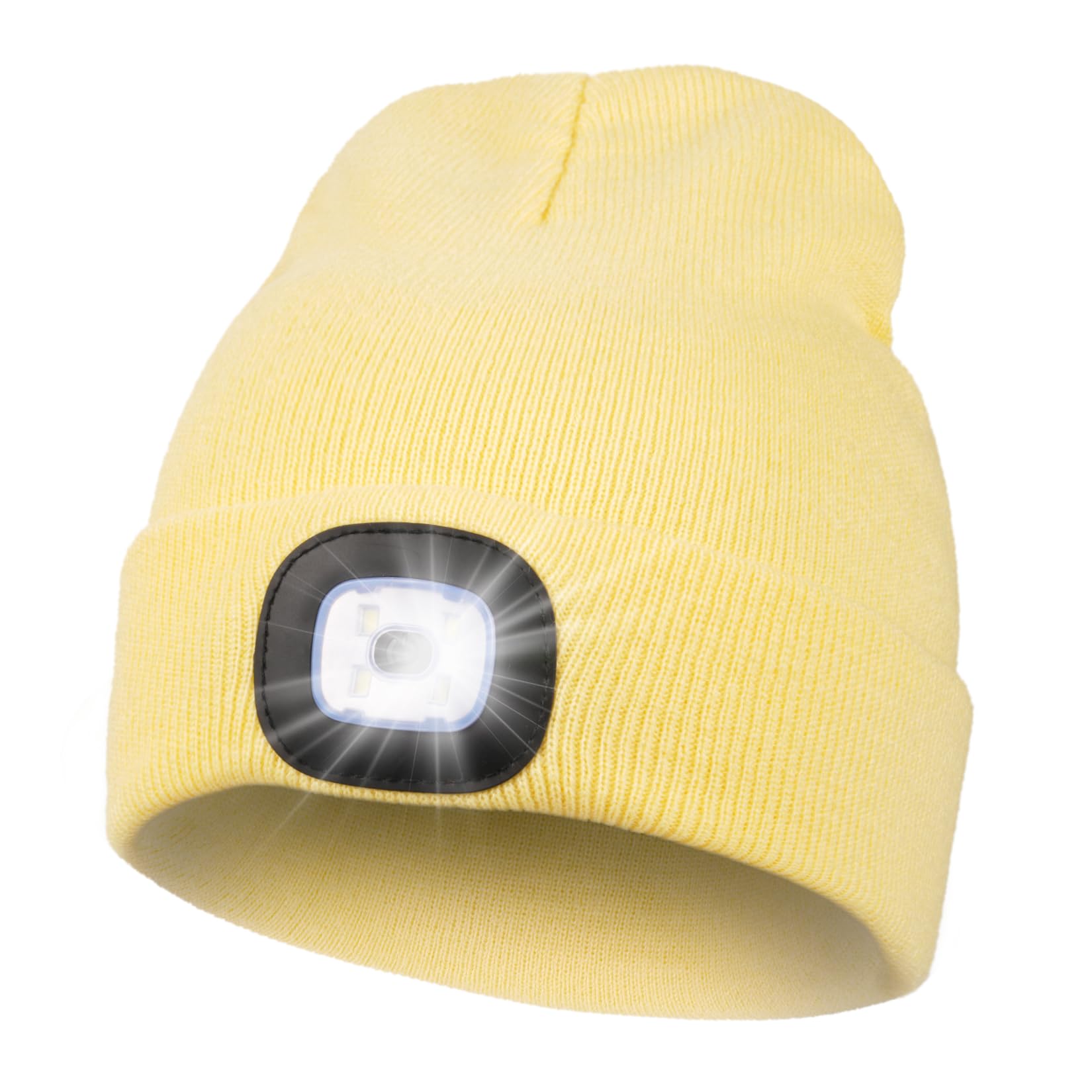 MELASA Unisex Beanie with The Light Hands Free Winter Beanie Gifts for Men
