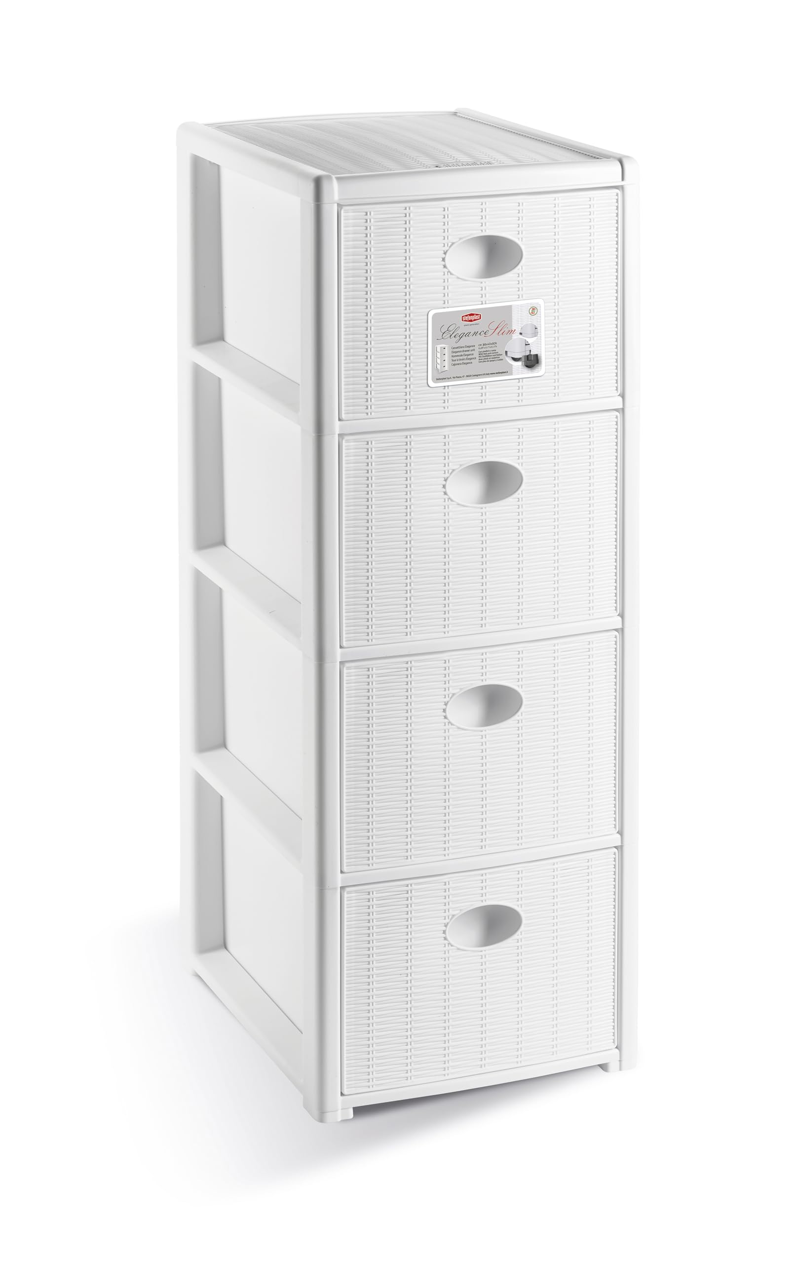 Cassettiera Elegance Stefanplast 30x40x80 Cm - Bianca, Per Cucina O Bagno - Foto 11