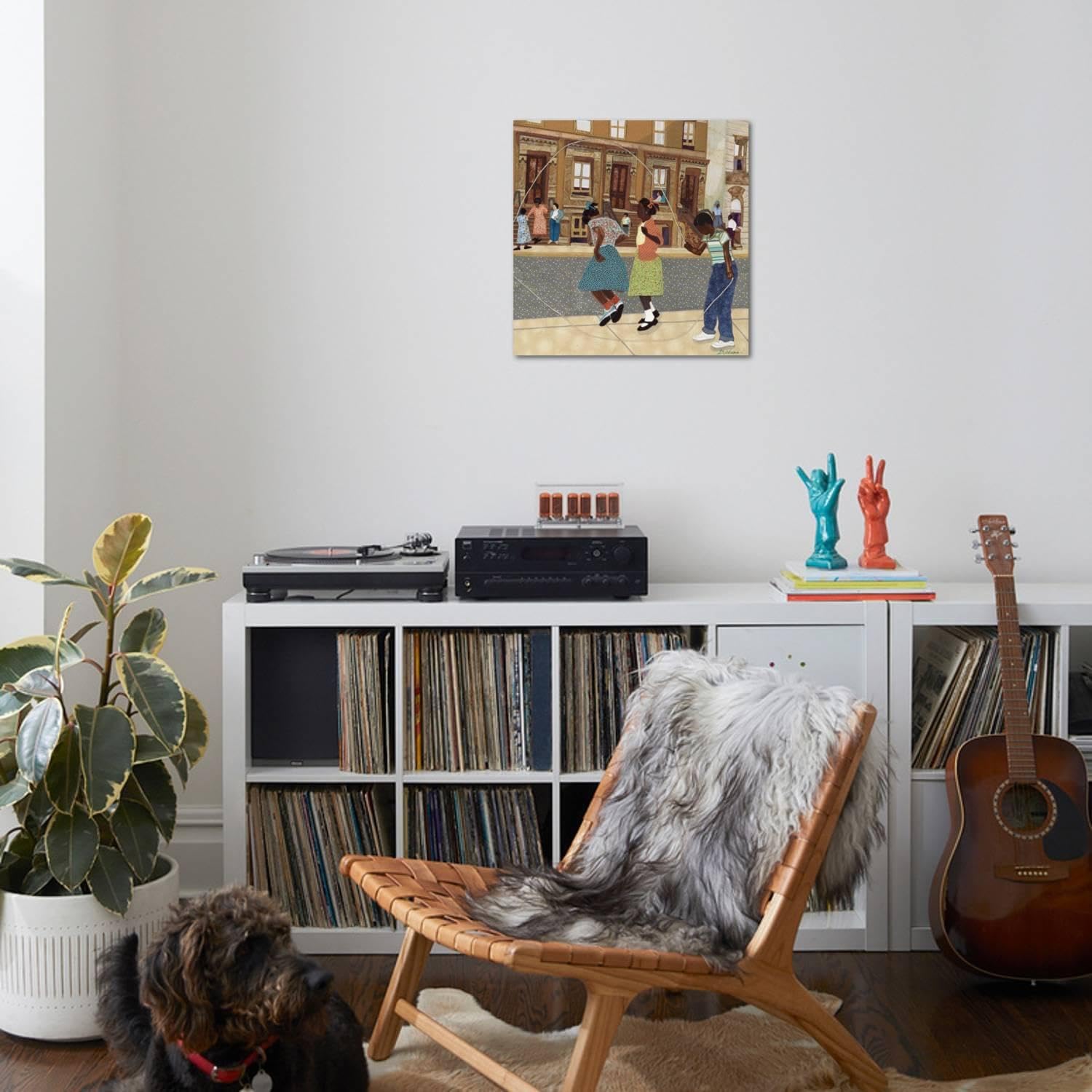 ART.COM Wall Art Print Double Dutch by Phyllis Stephens, 24" x 24"