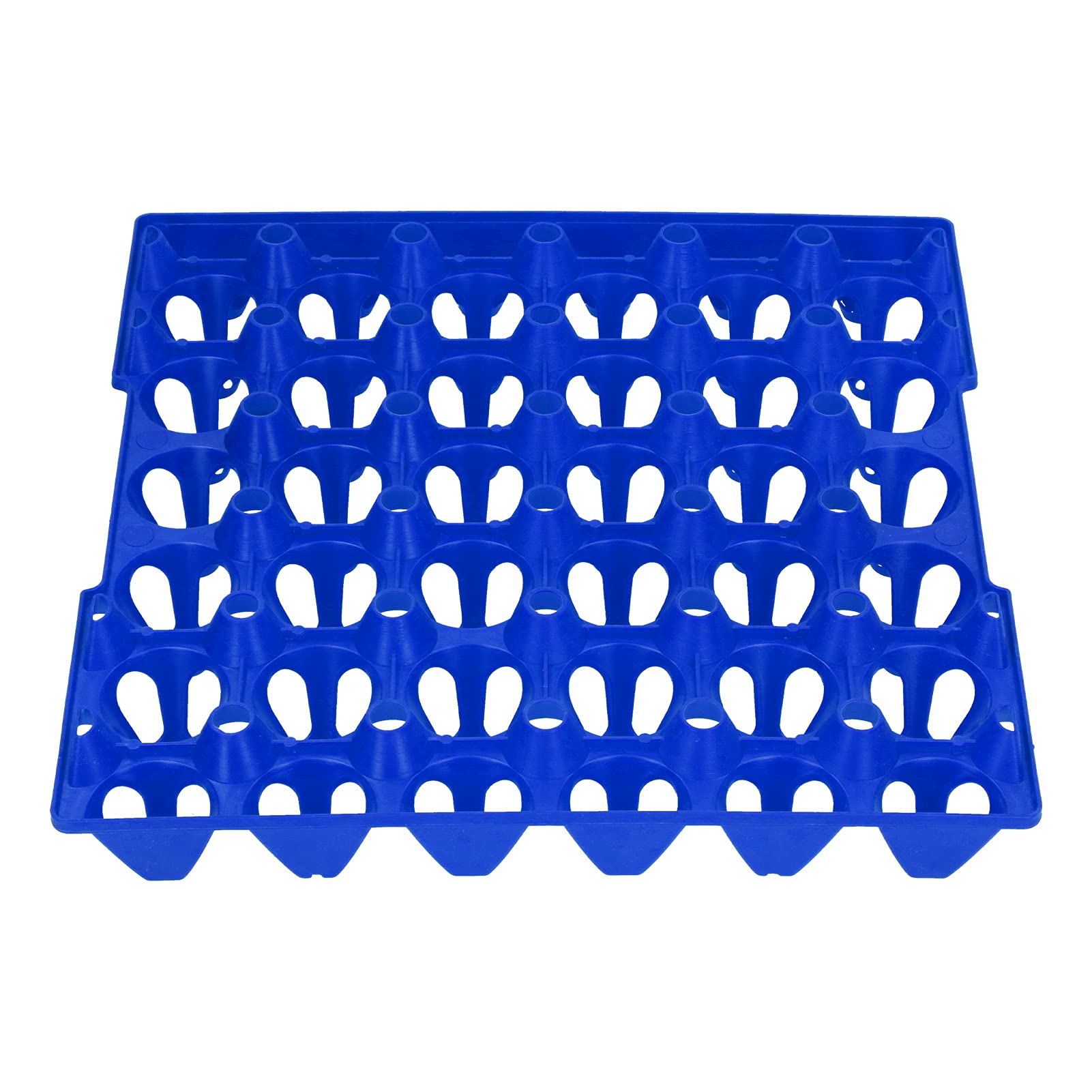 Boîte à Œufs en Plastique Empilable – Lot de 5 Plateaux Plats avec 30 Alvéoles Chaque – Résistant et Pratique pour le Stockage et le Transport des Œufs
