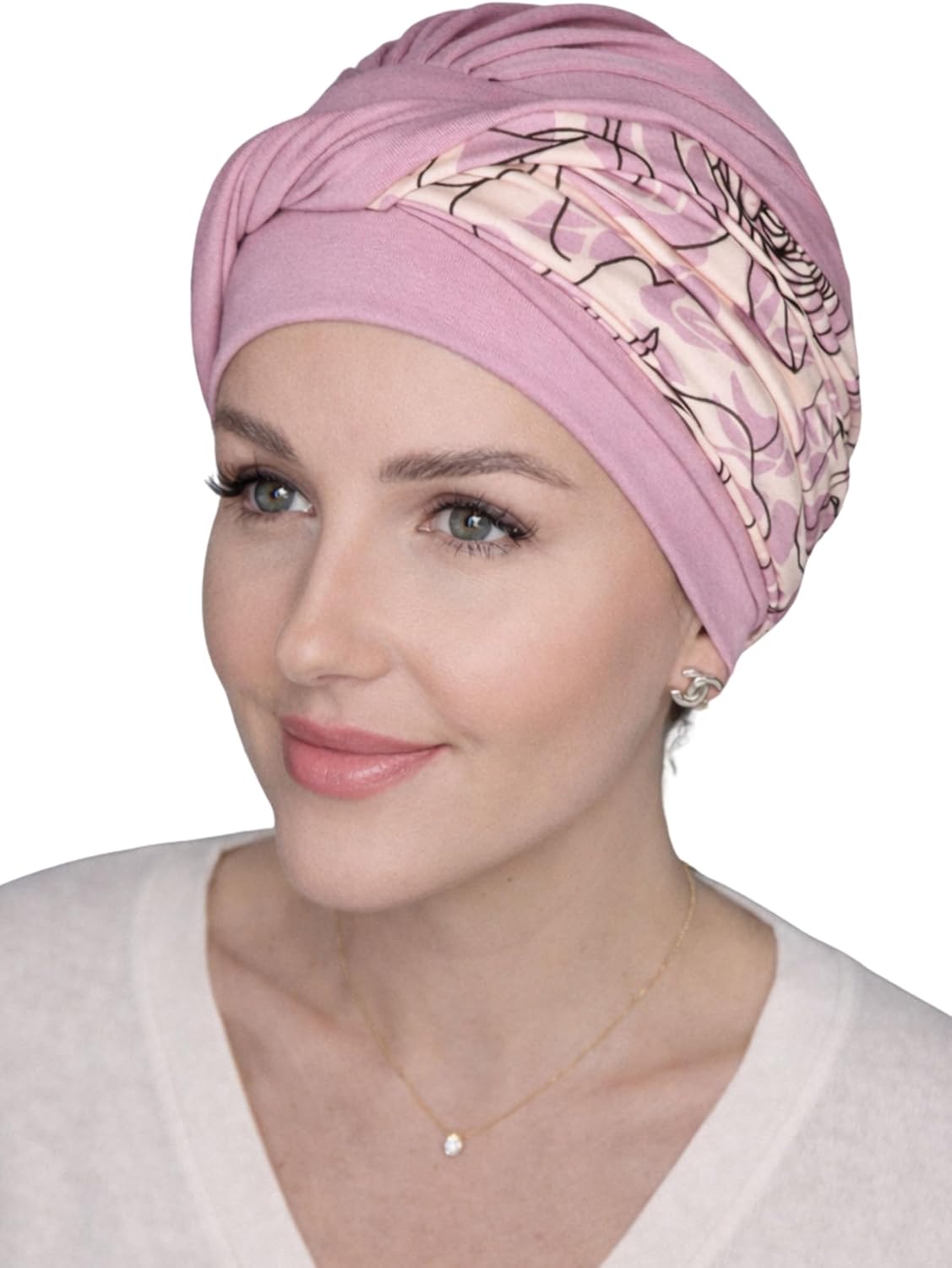 Deresina Aura Viscose Turban for Hair Loss, Chemo Headwear, Cap with Headband