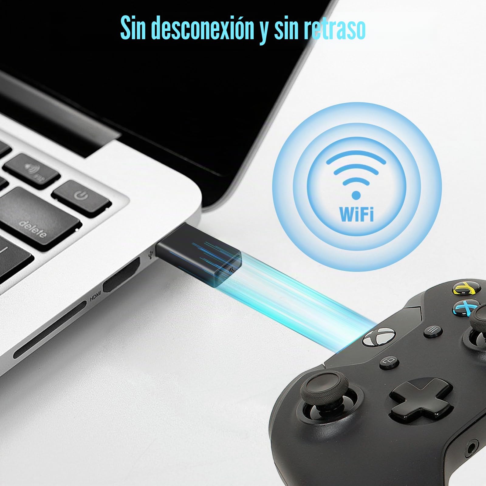 RUIZHI Adaptador inalámbrico compatible con el controlador X-Box One X-box One Serie X para PC Windows 10
