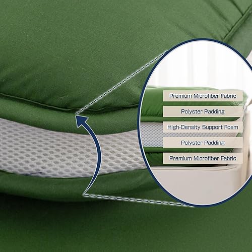 Miniatura 3 de Syalife Colchón de futón japonés tamaño individual, 4 pulgadas de grosor, plegable y portátil, relleno de espuma 32D tradicional Shikibuton, diseño