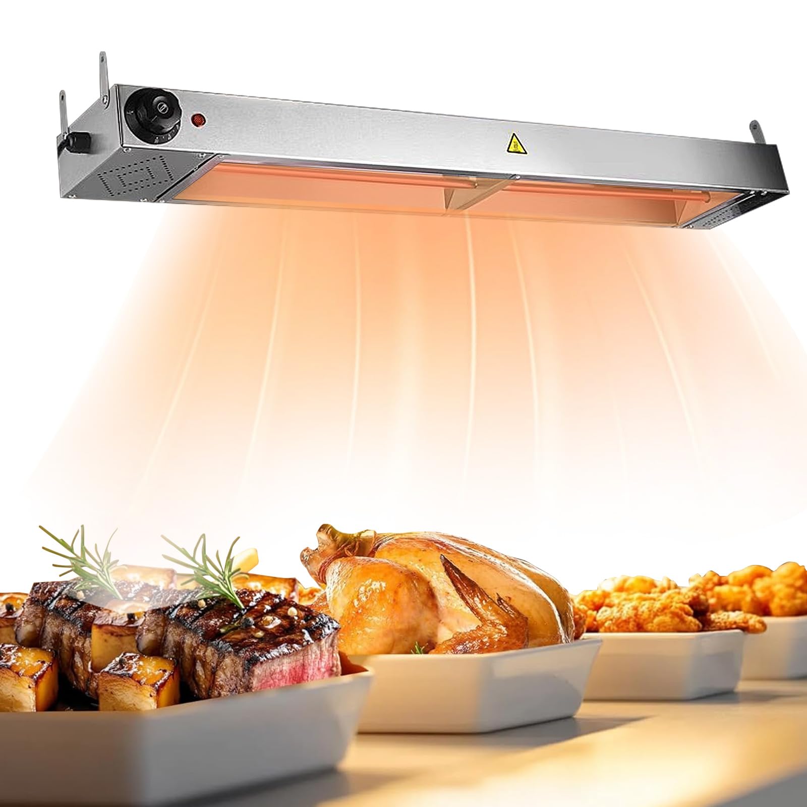 Lampade Riscaldanti Cucina, Commerciale Lampada Scaldavivande, Sospeso Lampada Riscaldante per Piatti, Lampada Riscaldante Cibo per Ristorante Buffet Hotel (150cm, 1pezzo)