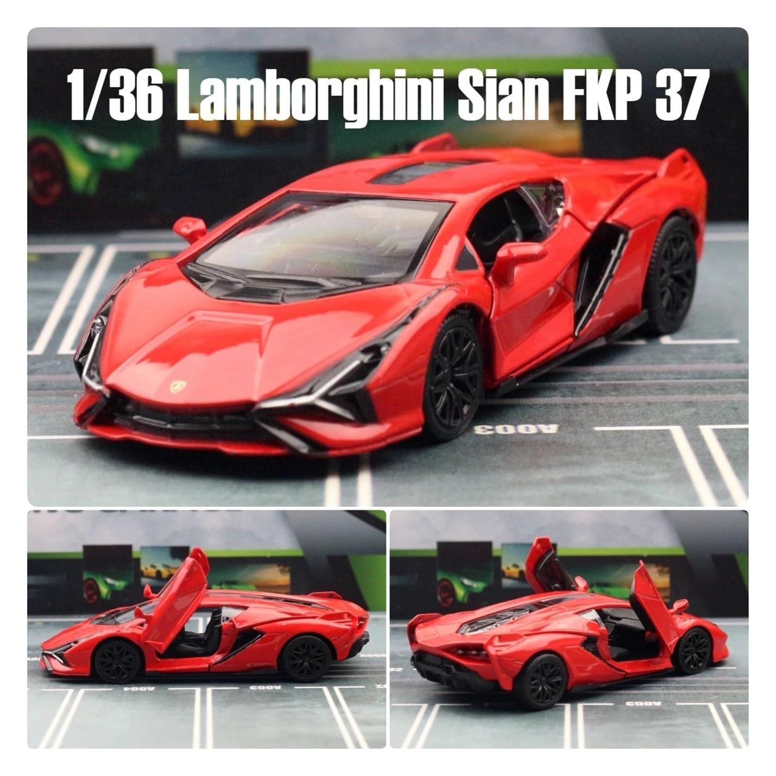 Amazon | Display Cars 1/36 ランボルギーニシアン FKP 37 スーパー