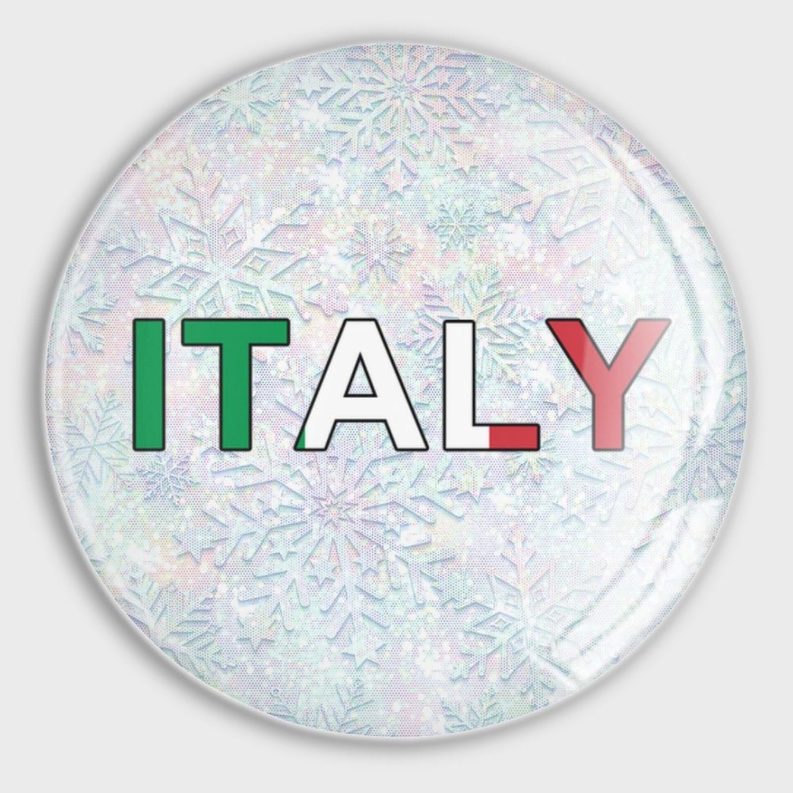 Aimant puissant en verre drapeau Italie pour tableau blanc de bureau et cuisine x4