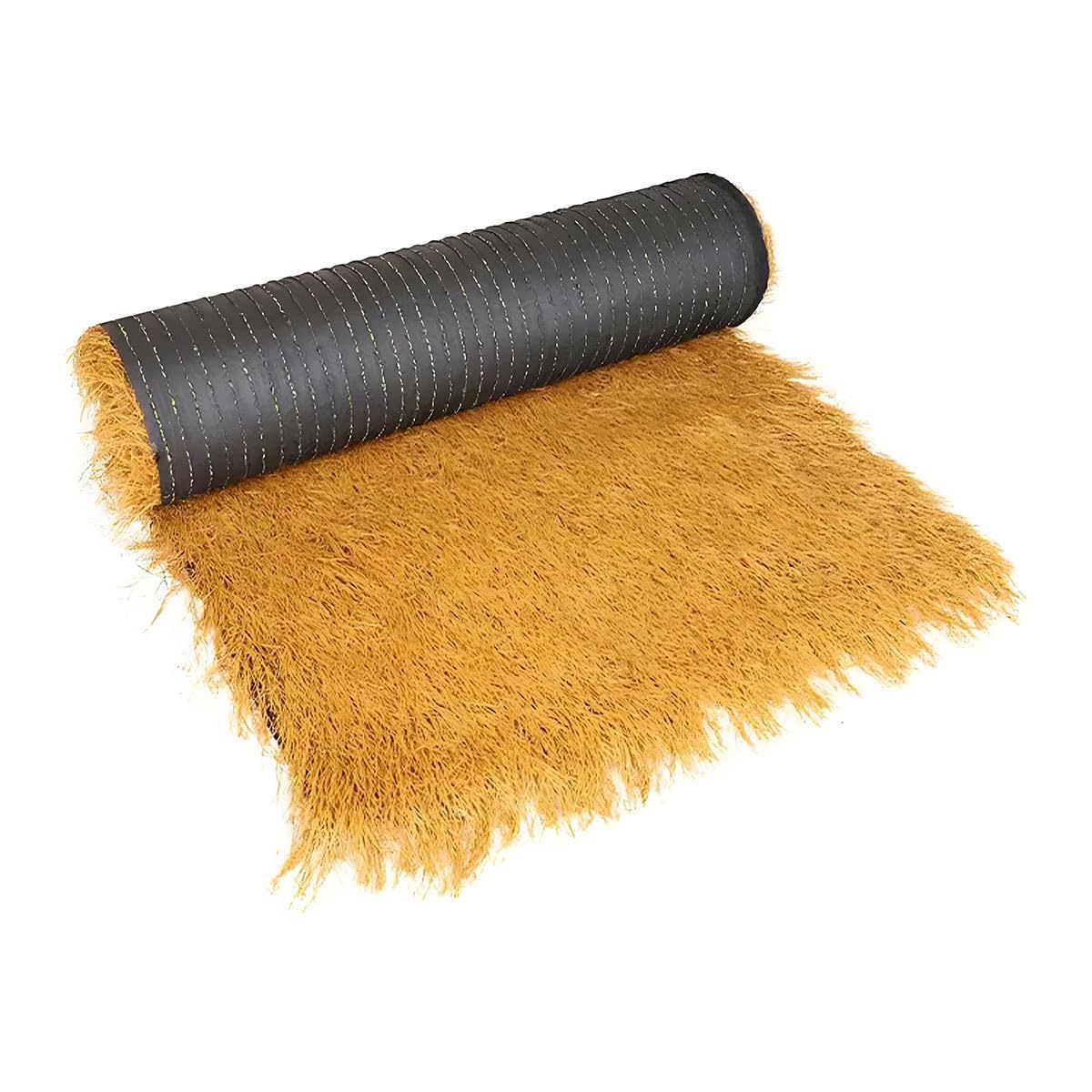 Rouleau De Chaume Artificiel Simulation Toit De Chaume Plastique PE Fausse Paille Panneau Postuler à Tiki Bar Hawaïen Parasol Abri Jardin Gazebo Décoration De Toit(Size:1 * 10m(3.2 * 32.8ft))