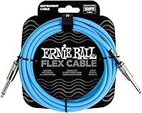 Vista 18 de Ernie Ball - Cable de instrumento Flex recto/recto de 20 pies - Rosa