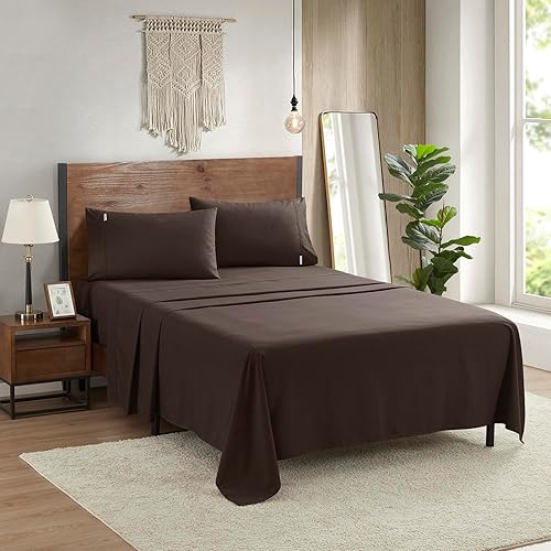 Miniatura 5 de -Juego de sábanas tamaño Queen de 16 pulgadas de profundidad para hotel, juego de sábanas refrescantes de lujo de alta calidad, sin arrugas, juego