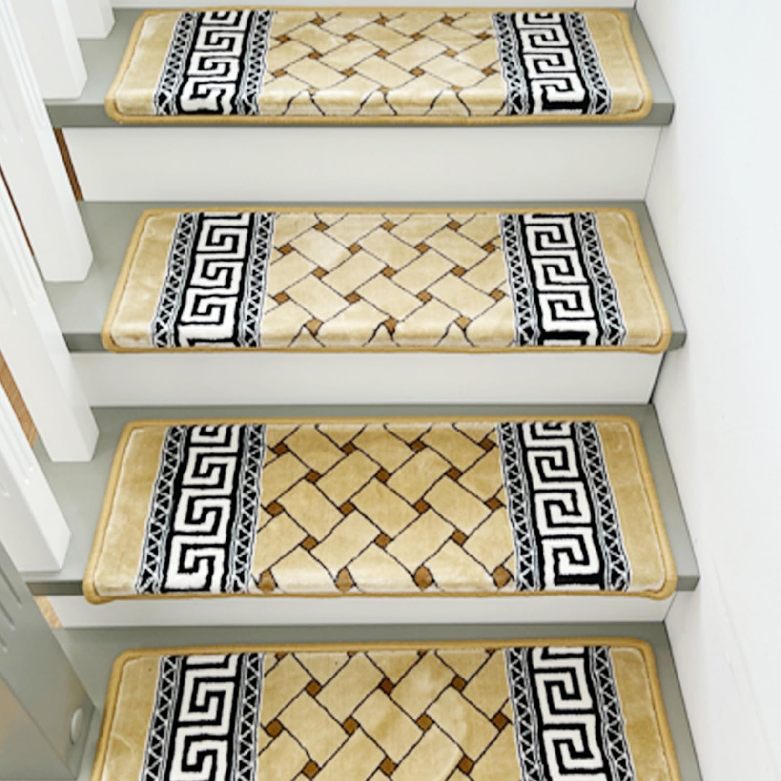 Cubiertas para escalones de fibra vegetal premium para proteger escaleras de madera con estilo