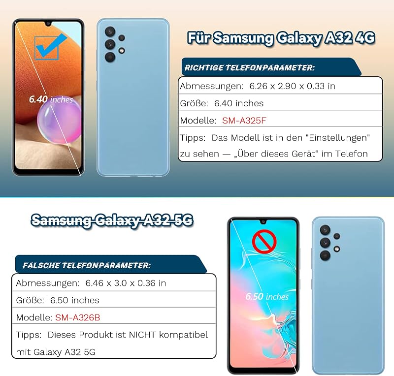 RongZy Samsung Galaxy A32 4G LCD Kijelző Csere Érintőképernyővel - Kompatibilis A325F/DS/A325M/A325N Modellekkel, Kerettel, Szerszámokkal