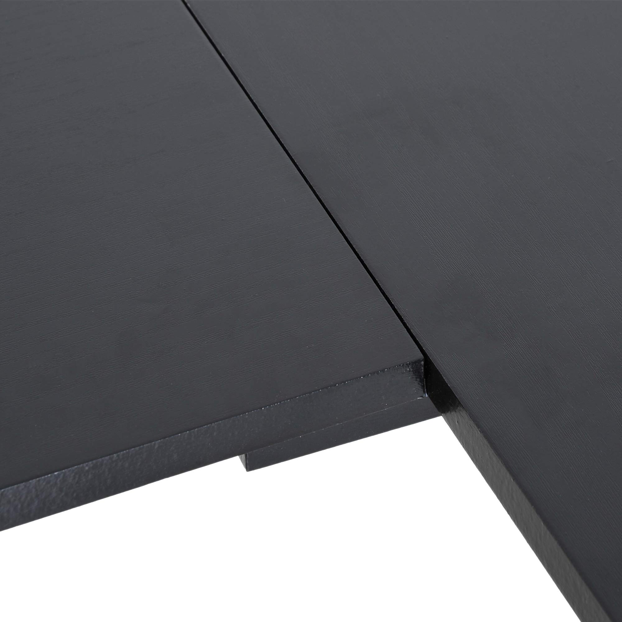 Mesa de Ordenador PC Mesa Esquinera de Ángulo en L 155x130x76cm Negro | Escritorio de Oficina, Hogar y Escuela, Madera