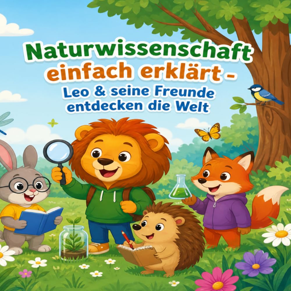 Naturwissenschaft einfach erklärt - Leo & seine Freunde entdecken die Welt: 50 spannende Fragen und Antworten für neugierige Kinder | Biologie, Physik, Technik & Weltraum spielerisch lernen