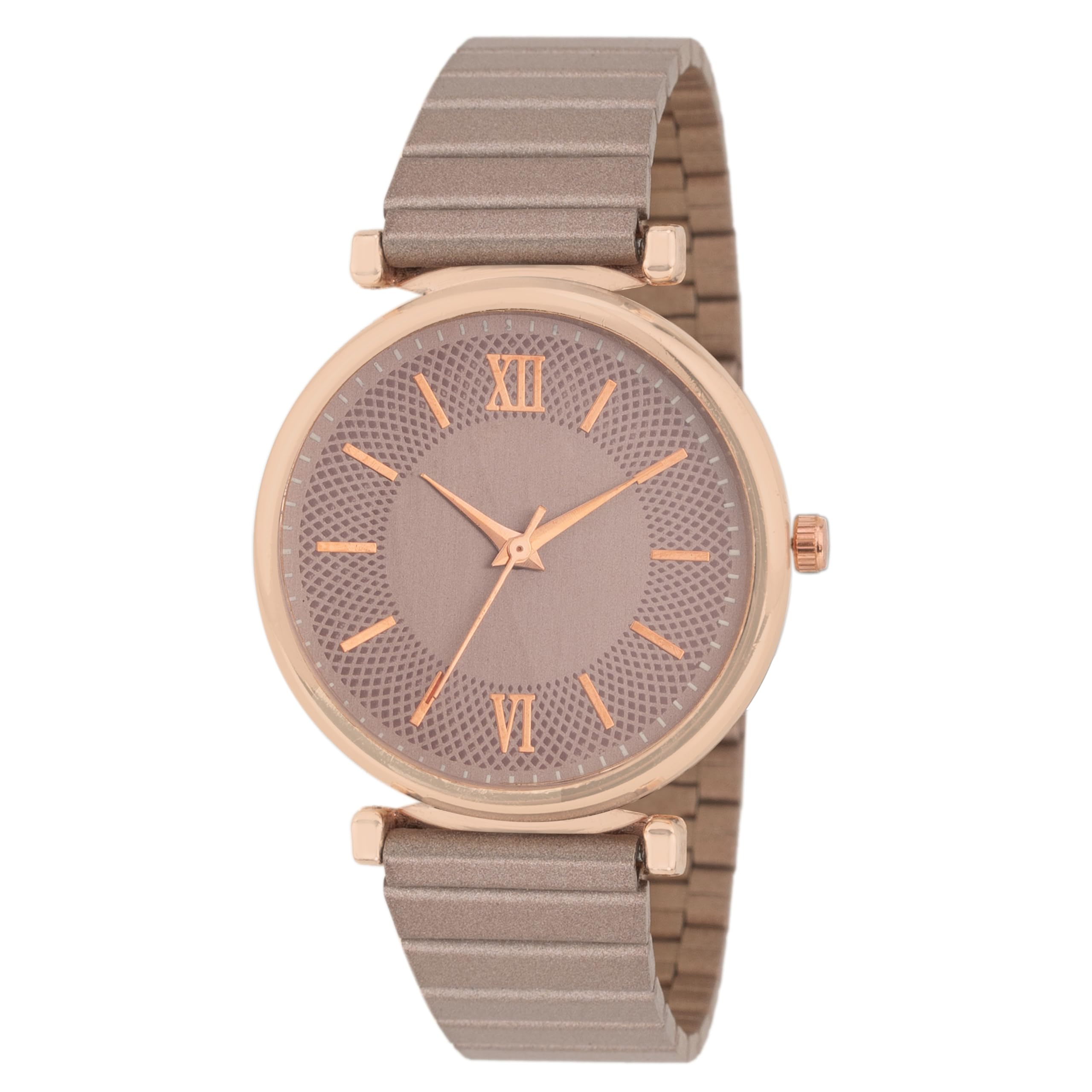 alna-tura Elegant Women’s Rose Gold Analog Watch, Premium Women’s Fashion Stylish Ladies Quartz Watch,Trendy Girls Wrist Watches, Rose Gold Round Case & Brown Designer Textured Band-picture-10